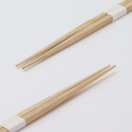 箸：桧角らんちゅう 26cm＋箸帯：名入れ箸帯20mm幅巻き