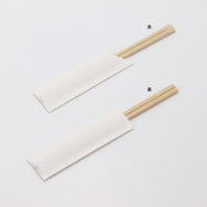 箸：桧 元禄天削 21cm＋箸袋：名入れ5型ハカマセット