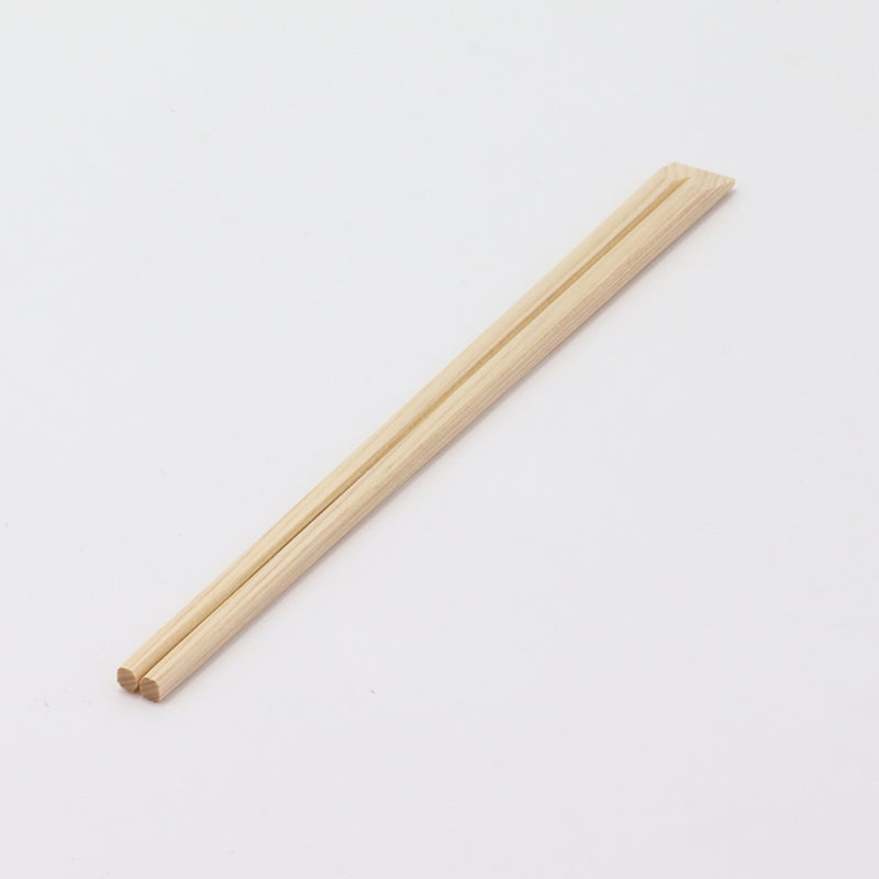 箸：桧 元禄天削 21cm＋箸袋：名入れ5型ハカマセット