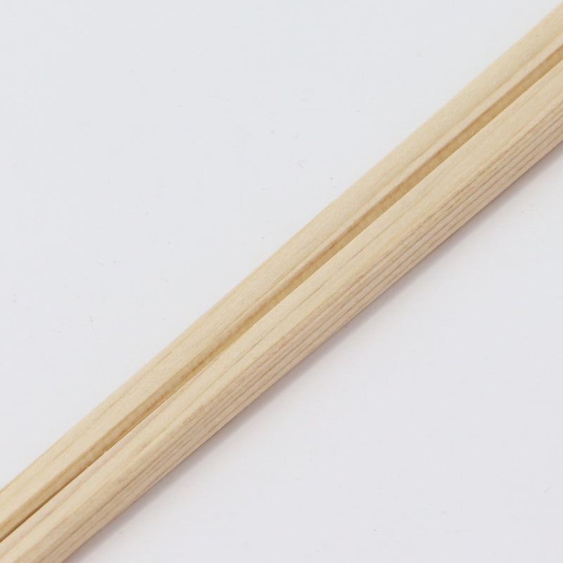 箸：桧 元禄天削 21cm＋箸袋：名入れ5型ハカマセット