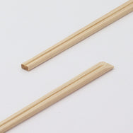 箸：桧 元禄天削 21cm＋箸袋：名入れ5型ハカマセット
