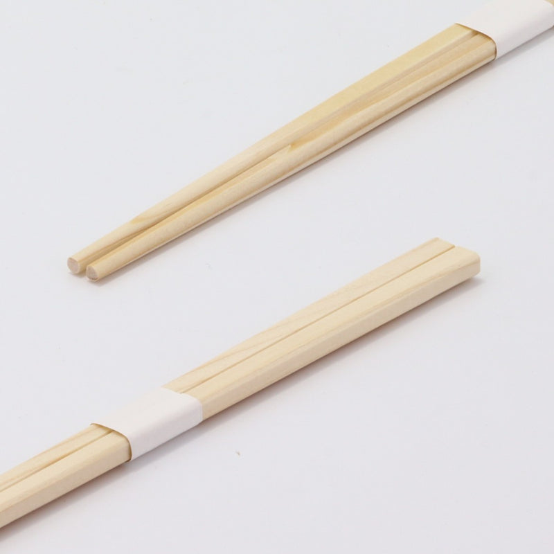 エゾ松 角箸 24cm 白帯巻