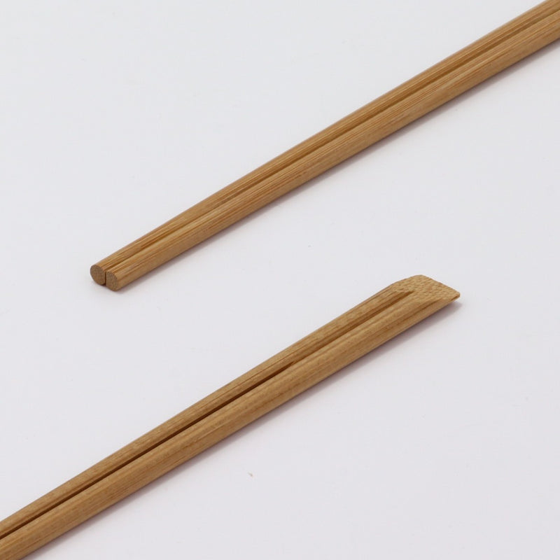 箸：竹 炭化天削 24cm＋箸帯：名入れ箸帯20mm幅巻き