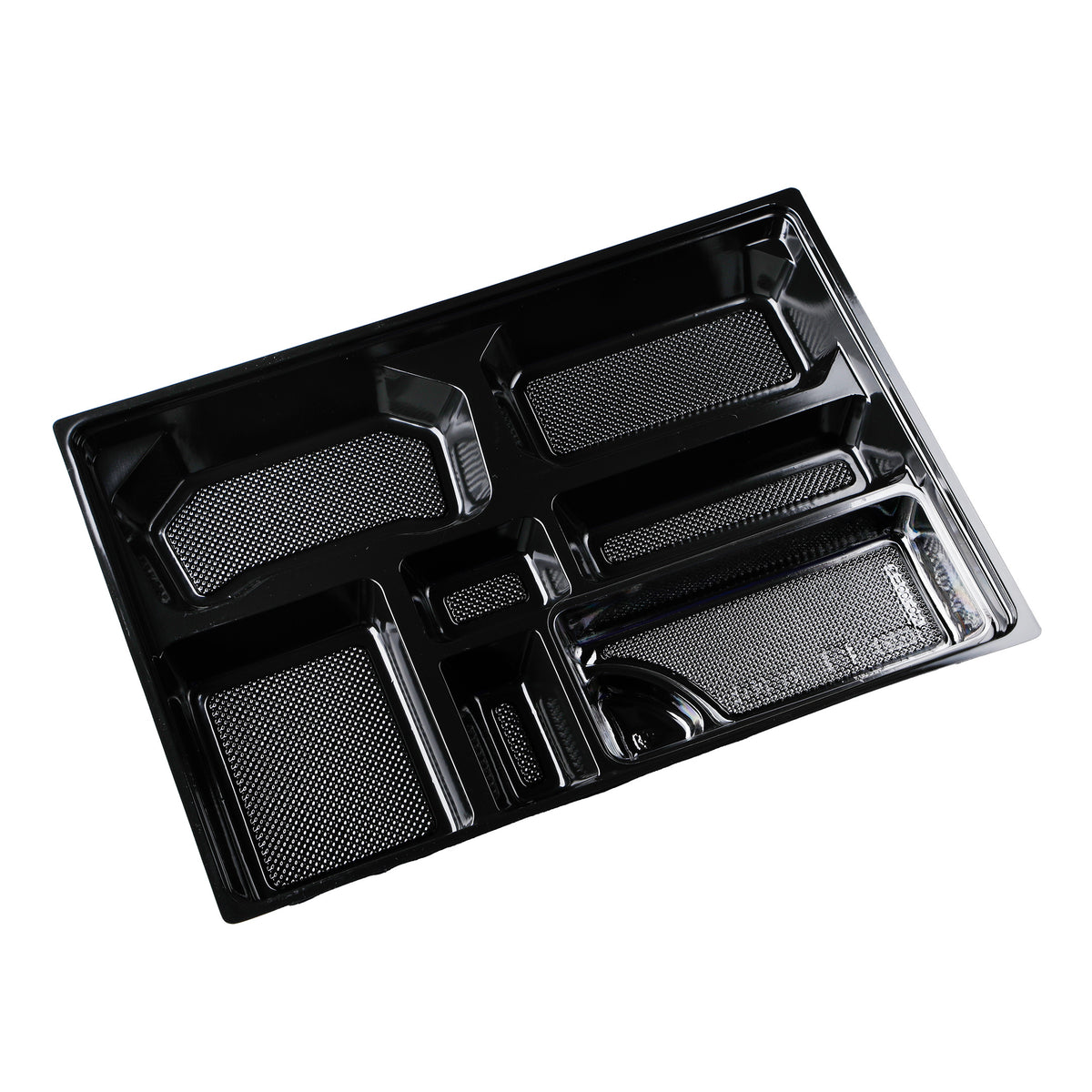 一段専用 130-95黒：刺身トレー付 中仕切トレー※本体別売
