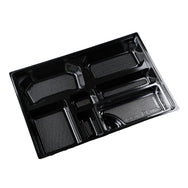 一段専用 130-95黒：刺身トレー付 中仕切トレー※本体別売
