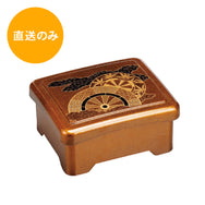 耐熱福丸丼重内隅丸 御所車内朱(蓋親) 45151910