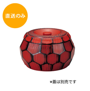 はつり亀甲丼 根来塗(内黒)親 41000182