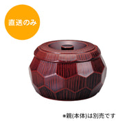 はつり亀甲丼 本漆調溜塗(内黒)蓋 41000191