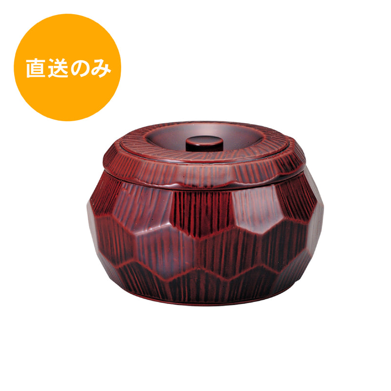 はつり亀甲丼 本漆調溜塗(内黒)親 41000192