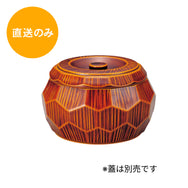 はつり亀甲丼 本漆調春慶塗(内黒)親 41000202