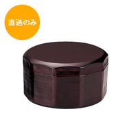 TA木彫多用丼φ175(大)溜(内朱)(蓋親 32000010