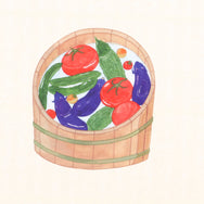 掛紙「夏野菜」120×400mm