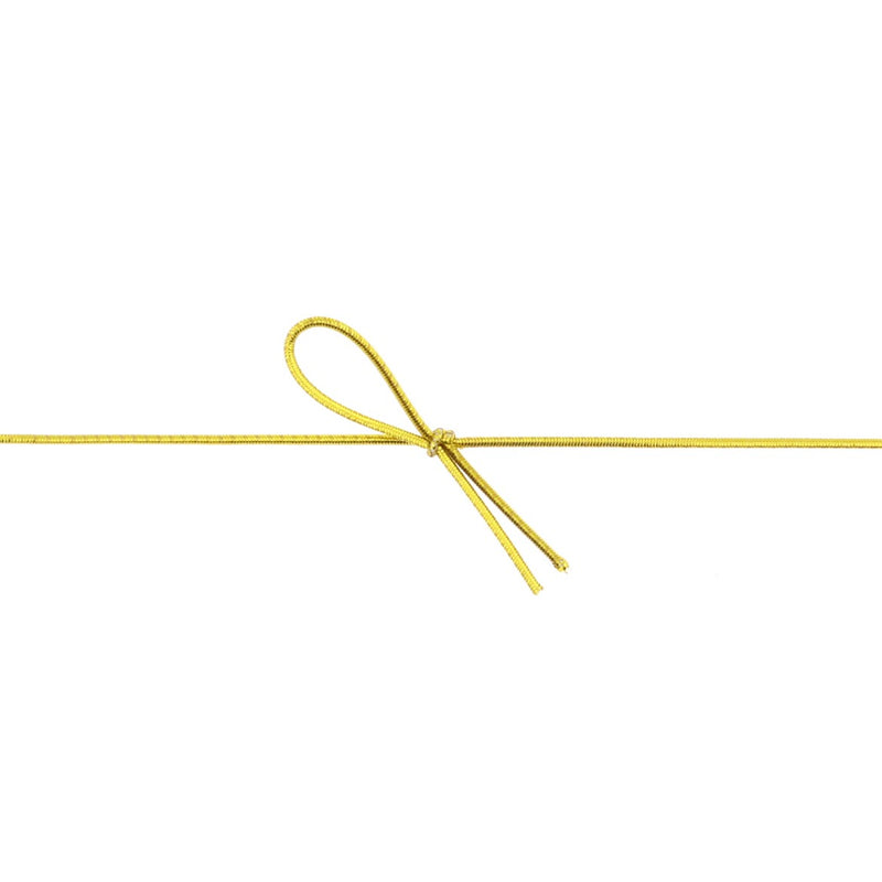 細金ゴム 一重片花結 130mm 金