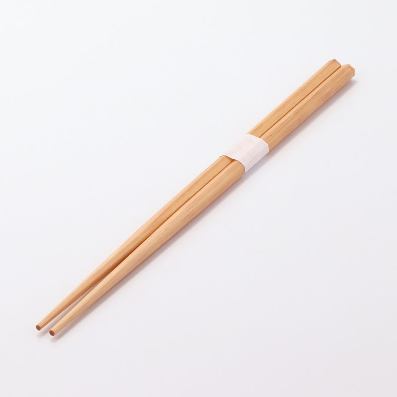 桧箸 六角 赤染 片口（太さ並）24cm 白帯巻
