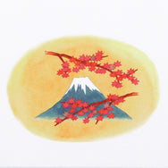 掛紙「富士もみじ」120×400mm
