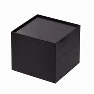 【セット】紙重箱 印籠 黒漆 8寸 3段