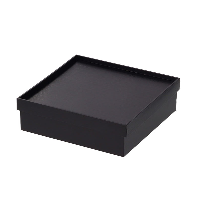 紙重箱 かぶせ蓋 黒漆 6.5寸 BD-60 1段用