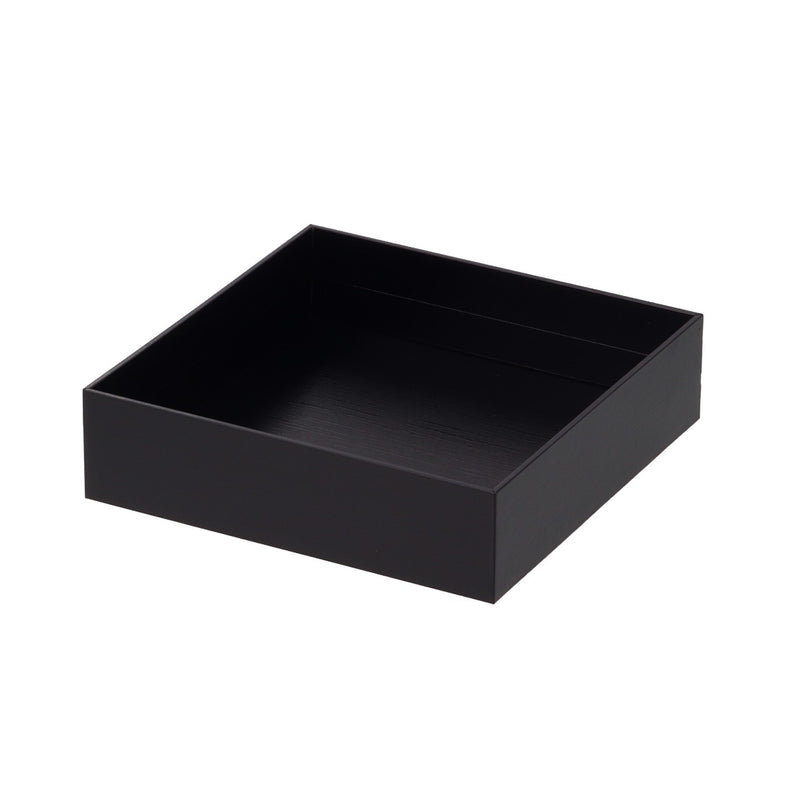 紙重箱 かぶせ蓋 黒漆 6.5寸 BD-60 1段用