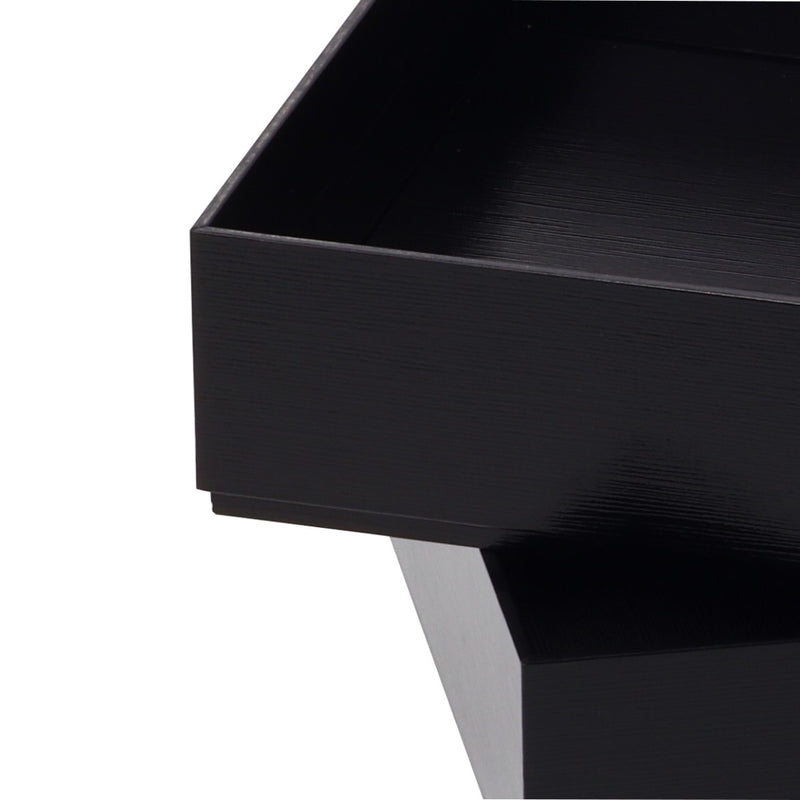 紙重箱 かぶせ蓋 黒漆 6.5寸 BD-60 1段用