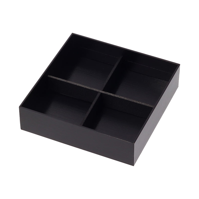 紙重箱 かぶせ蓋 黒漆 6.5寸 BD-60 1段用