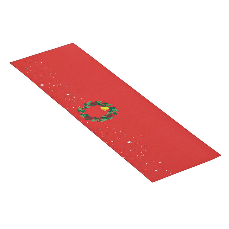 【季節商品】掛紙「クリスマスリース」120×420mm