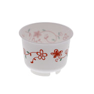 バイオ茶碗蒸し S-245 白 花 本体 ※蓋別売