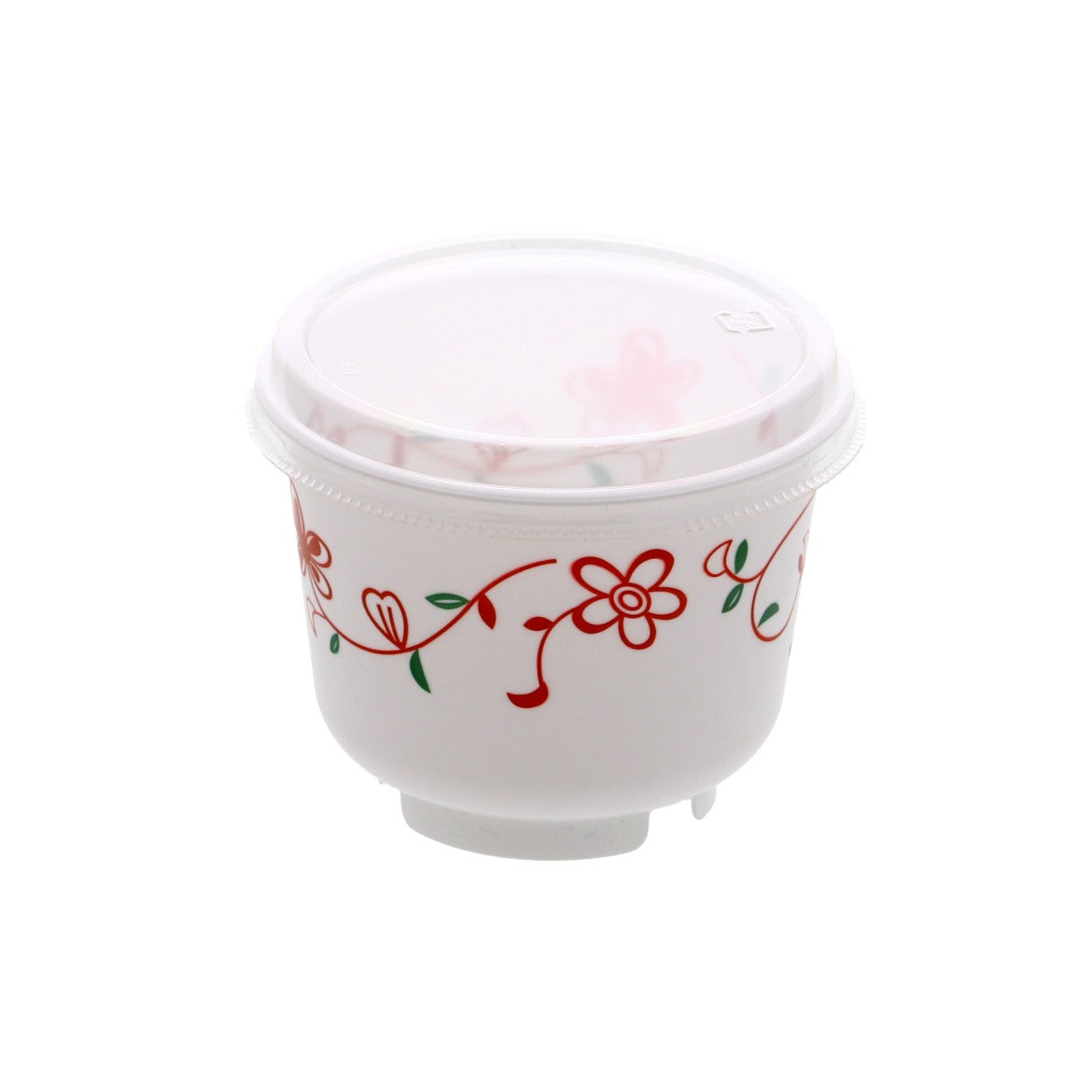 バイオ茶碗蒸し S-245 白 花 本体 ※蓋別売