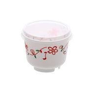 バイオ茶碗蒸し S-245 白 花 本体 ※蓋別売