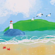 掛紙「波のたより」130×420mm