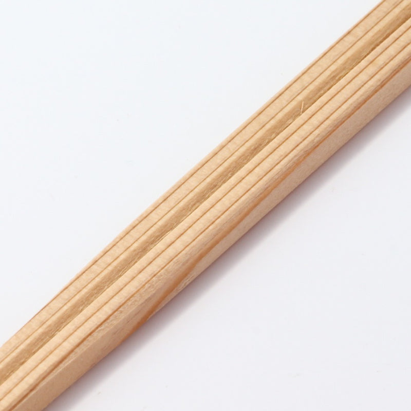 吉野杉 本赤 柾目 利久箸 24cm