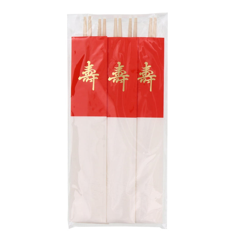 祝箸 紅白三つ折 5膳入
