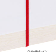 八ッ打両糸房ゴム  蝶結 赤帯付 275mm